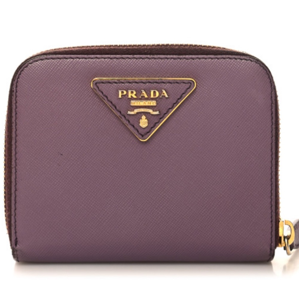 Prada Saffiano compact wallet